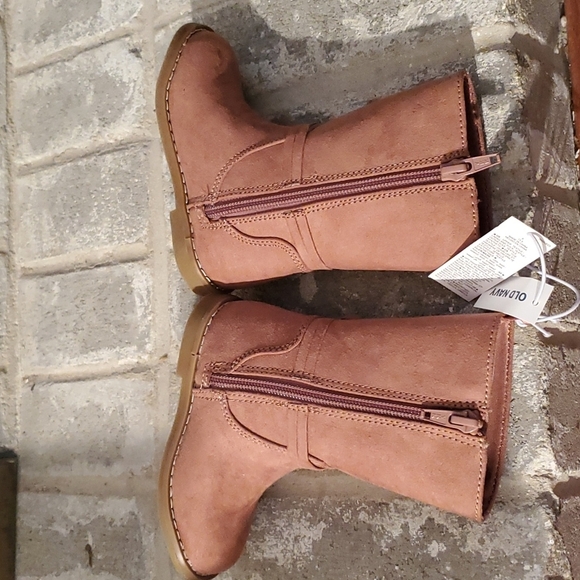 Old Navy boots size 8 Toddler mauve zipper tall boots NEW - Picture 5 of 9